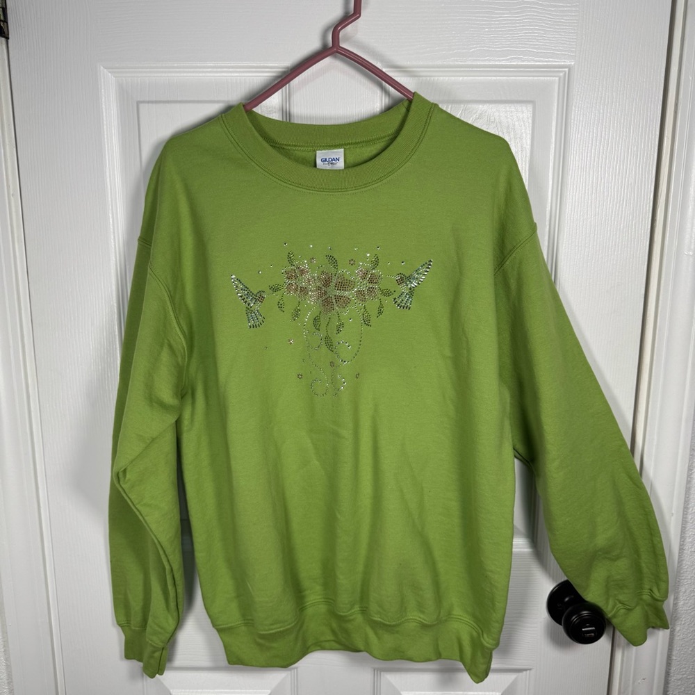 Gildan Heavy Blend Lime‎ Green Sweatshirt
